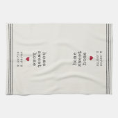 ホームパーソナライズされたスイートホーム座標 キッチンタオル (横)