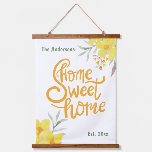 ホームパーソナライズされたスウィートホームビューティフルデコールウォール 吊り下げ型タペストリー (正面)