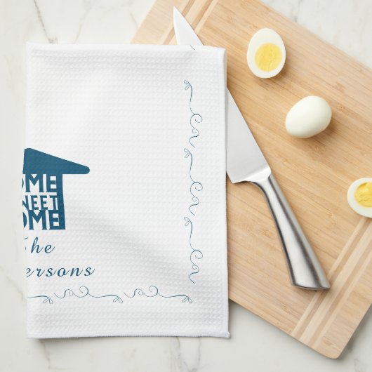 ホームパーソナライズされたスウィートホーム キッチンタオル (四つ折り)