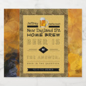 ホームパーソナライズされたビール醸造ラベル ビールラベル (シングルラベル)