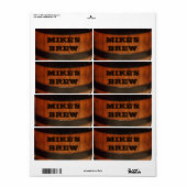 ホームパーソナライズされたビール醸造ラベル ラベル (フルシート)