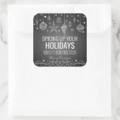 ホームパーソナライズされたメイドサルサホリデイ スクエアシール (バッグ)