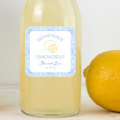 ホームパーソナライズされたメイドリモンチェロボトル結婚ズ スクエアシール