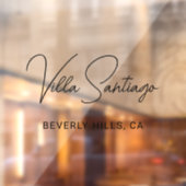 ホームパーソナライズされたモダンレジデンスの名前 ウィンドウサイン (シート2)