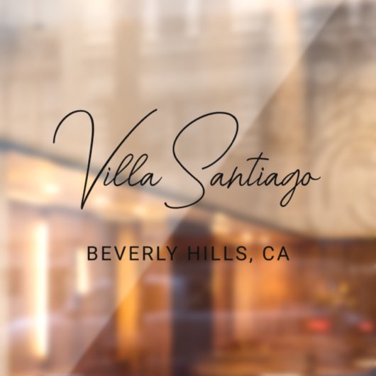 ホームパーソナライズされたモダンレジデンスの名前 ウィンドウサイン (シート2)