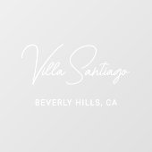 ホームパーソナライズされたモダンレジデンスの名前 ウィンドウサイン (シート)