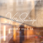 ホームパーソナライズされたモダンレジデンスの名前 ウィンドウサイン (シート2)