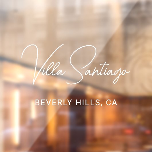 ホームパーソナライズされたモダンレジデンスの名前 ウィンドウサイン (シート2)