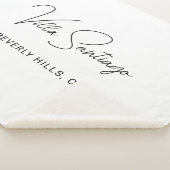 ホームパーソナライズされたモダンレジデンスの名前 シェルパブランケット (3/4)