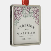 ホームパーソナライズされたワインセラー メタルオーナメント (右)