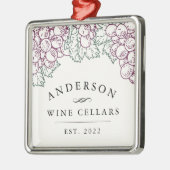 ホームパーソナライズされたワインセラー メタルオーナメント (左)