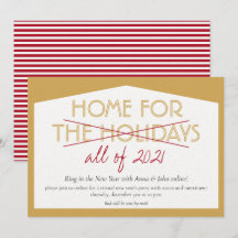 ホームパーティーのユーモアあふれる新年のお祝い