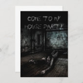 ホームパーティーの招待状 招待状 (正面/裏面)