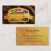 ホームパ焼いたイのスローガン名刺 名刺 (正面/裏面)