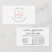 ホームビジネスロゴの追加カスタム名刺 名刺 (正面/裏面)