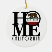ホームビッグパインカリフォルニア セラミックオーナメント (正面)