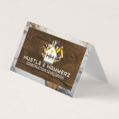 ホームビルド建築ツール |木材 |大理石 名刺 (正面)