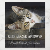 ホームビールおもしろいキャットワインラベル ワインラベル (シングルラベル)