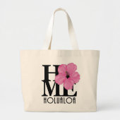 ホームピンク ラージトートバッグ (正面)