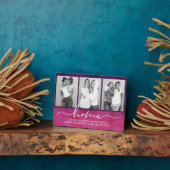 ホームファミリーことわざモダンタイポグラフィ3枚 フォトプラーク (側面)