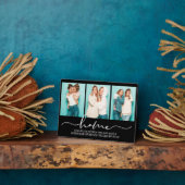 ホームファミリーことわざモダンタイポグラフィ3枚 フォトプラーク (側面)