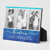 ホームファミリーことわざモダンタイポグラフィ3枚 フォトプラーク (側面)