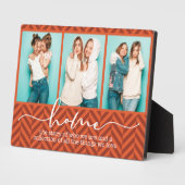 ホームファミリーことわざモダンタイポグラフィ3枚 フォトプラーク (側面)