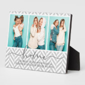 ホームファミリーことわざモダンタイポグラフィ3枚 フォトプラーク (側面)