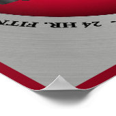 ホームフィットネスセンタートレーニングクラブジムオープン24時間 ポスター (角)