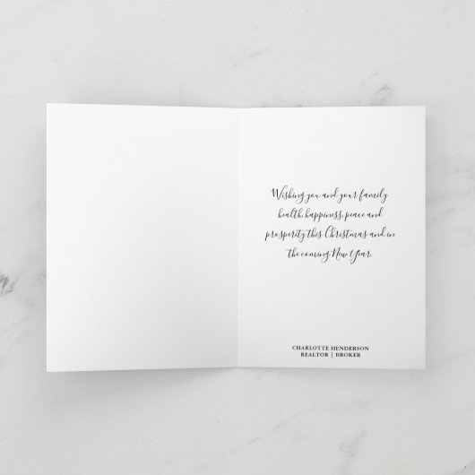 ホームフォトクリスマスのような場所はない シーズンカード (内部)