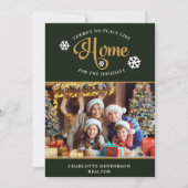 ホームフォトクリスマスホリデーのような場所はない シーズンカード (正面)