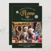 ホームフォトクリスマスホリデーのような場所はない シーズンカード (正面/裏面)