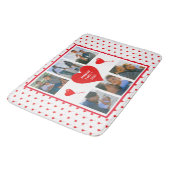 ホームフォトコラージュパーソナライズされたファミリーバレンタイン バスマット (アングル)