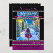 ホームフォークリスマスパーティの招待状 招待状 (正面/裏面)