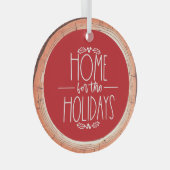 ホームフォーザホリデイズタイポグラフィキープサクツリー ガラスオーナメント (正面右)