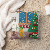 ホームフォーザホリデーズイラストレーション クッション (ブランケット)