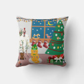 ホームフォーザホリデーズイラストレーション クッション (裏面)