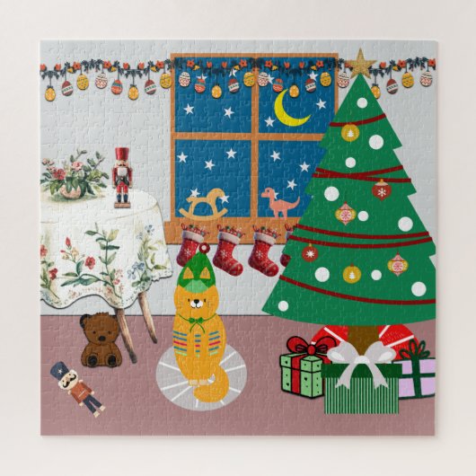 ホームフォーザホリデーズイラストレーション ジグソーパズル (縦)