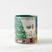 ホームフォーザホリデーズイラストレーション ツートーンマグカップ (中央)