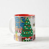 ホームフォーザホリデーズイラストレーション ツートーンマグカップ (正面左)