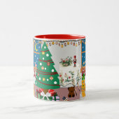 ホームフォーザホリデーズイラストレーション ツートーンマグカップ (中央)