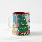 ホームフォーザホリデーズイラストレーション ツートーンマグカップ (正面左)