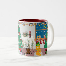 ホームフォーザホリデーズイラストレーション ツートーンマグカップ