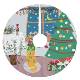 ホームフォーザホリデーズイラストレーション ブラッシュドポリエステルツリースカート