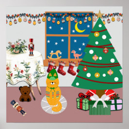 ホームフォーザホリデーズイラストレーション ポスター