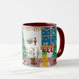 ホームフォーザホリデーズイラストレーション マグカップ