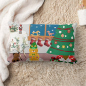 ホームフォーザホリデーズイラストレーション ランバークッション (ブランケット)