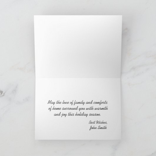 ホームフォーザホリデーズウィンターシーングリーティングカード シーズンカード (内部)