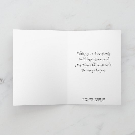 ホームフォーザホリデーズエテ実在ートクリスマス シーズンカード (内部)