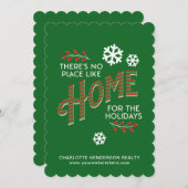 ホームフォーザホリデーズエテ実在ートクリスマス シーズンカード (正面/裏面)